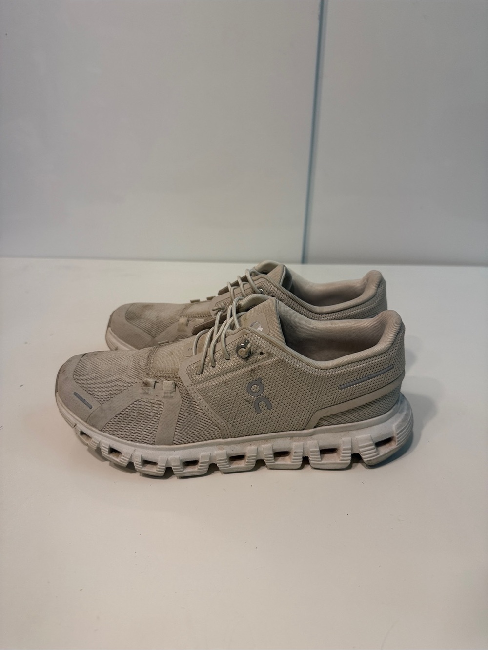Used On Running women’s 6.5 Athletic Shoes in Beige